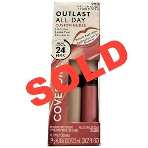 Covergirl Outlast All Day Lip Color Duo 920 Medium Cool Longwear + Topcoat